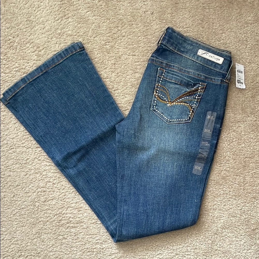 Refuge Women's Blue Jeans 10 Long